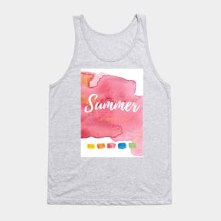 Bright design "Summer I love you" Tank Top